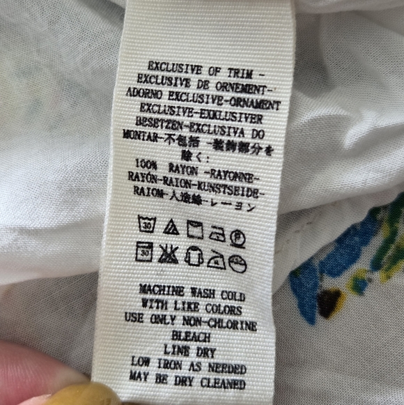 Free People Thought I Was Dreamin Plunging V-Neck Floral Mini Dress XS Babydoll - Picture 11 of 11